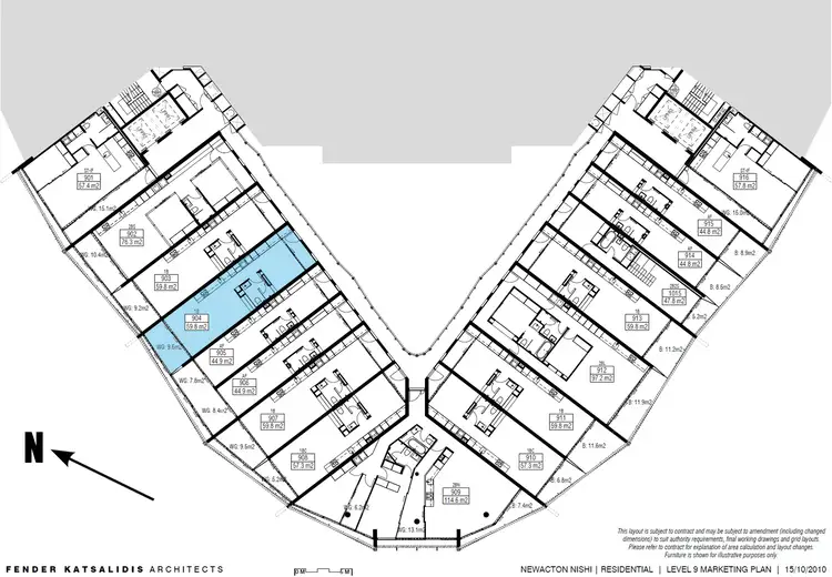 Floorplan of Homely apartment listing, 904/25 Edinburgh Ave, Acton ACT 2601