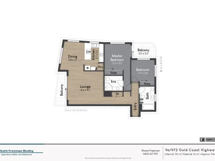 Floorplan of Homely unit listing, 9A/973 Gold Coast Highway, Palm Beach QLD 4221