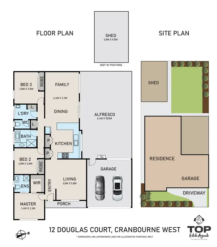 Floorplan of Homely house listing, 12 Douglas Court, Cranbourne West VIC 3977