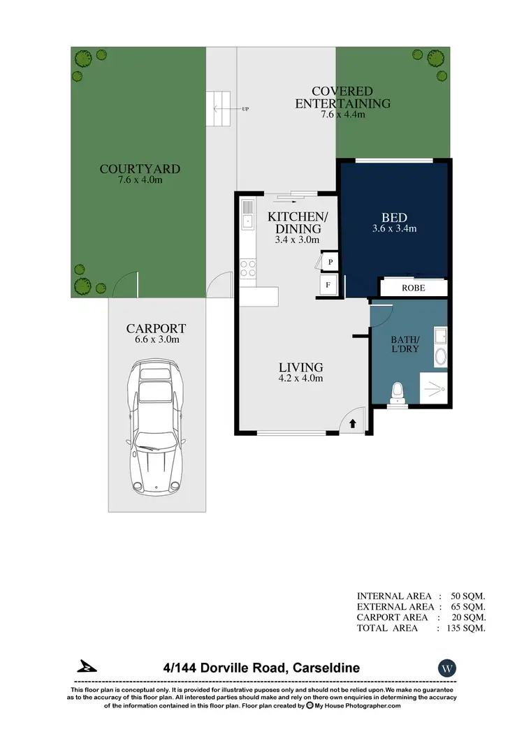 Floorplan of Homely villa listing, 4/144 Dorville Road, Carseldine QLD 4034