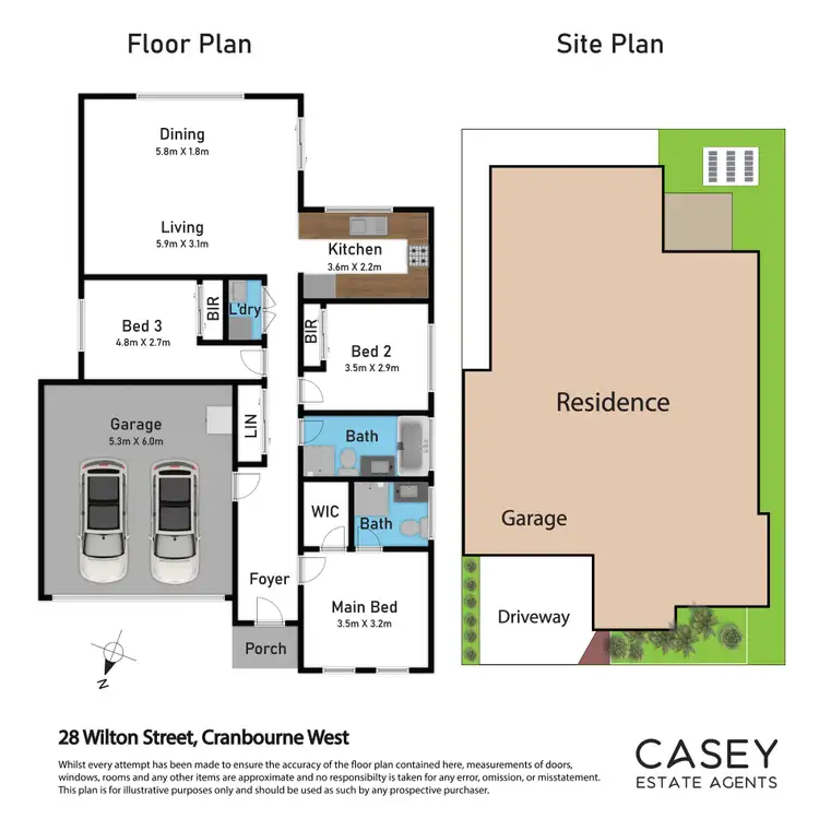 Floorplan of Homely house listing, 28 Wilton Street, Cranbourne West VIC 3977