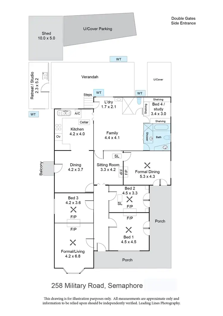 Floorplan of Homely villa listing, 258 Military Road, Semaphore SA 5019