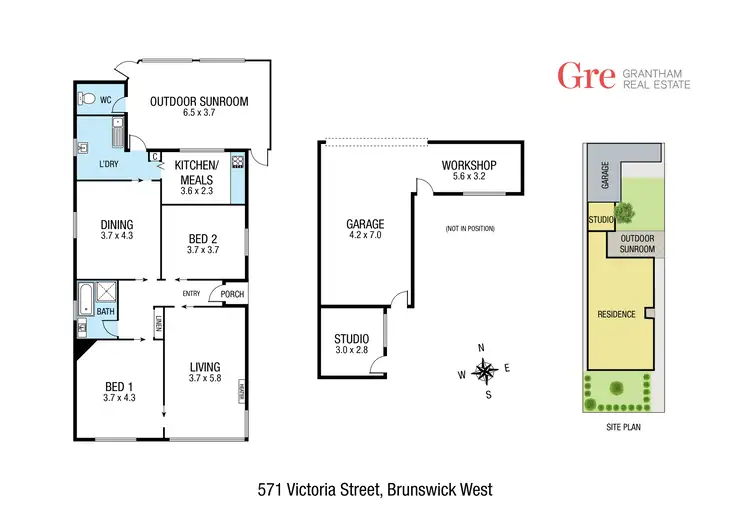 Floorplan of Homely house listing, 571 Victoria Street, Brunswick West VIC 3055