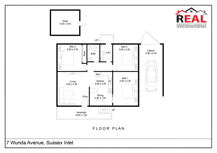 Floorplan of Homely house listing, 7 Wunda Avenue, Sussex Inlet NSW 2540
