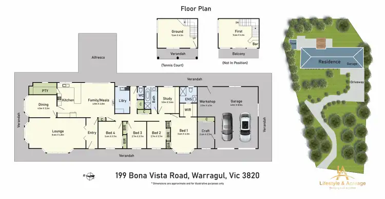 Floorplan of Homely house listing, 199 Bona Vista Road, Warragul VIC 3820