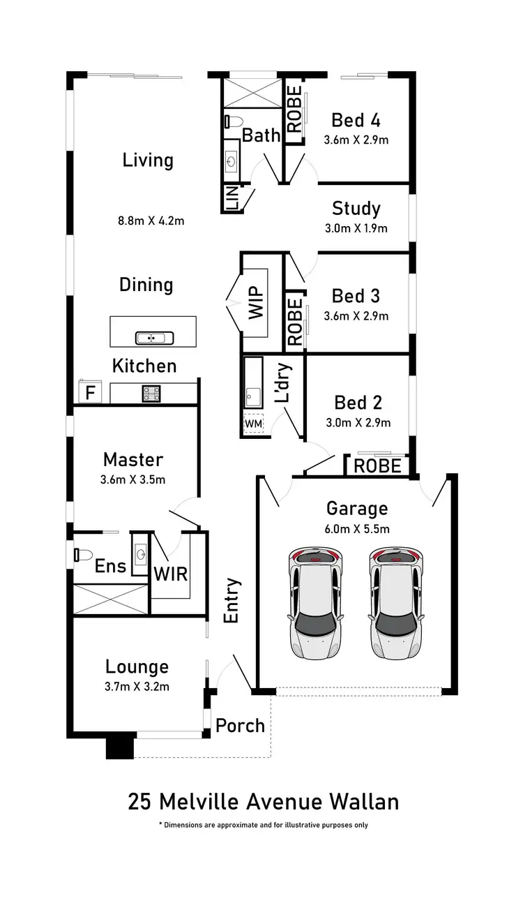 Floorplan of Homely house listing, 25 Melville Avenue, Wallan VIC 3756