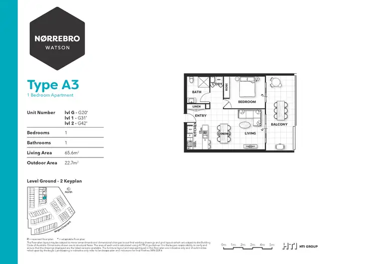 Floorplan of Homely apartment listing, 42/28 Beechworth Street, Watson ACT 2602