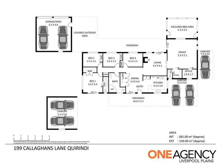 Floorplan of Homely house listing, 199 Callaghans Lane, Quirindi NSW 2343