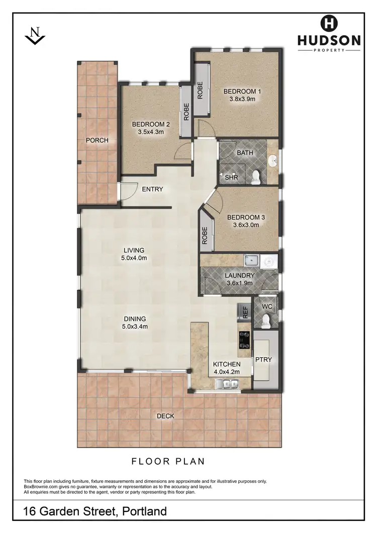 Floorplan of Homely house listing, 16 Garden Street, Portland VIC 3305