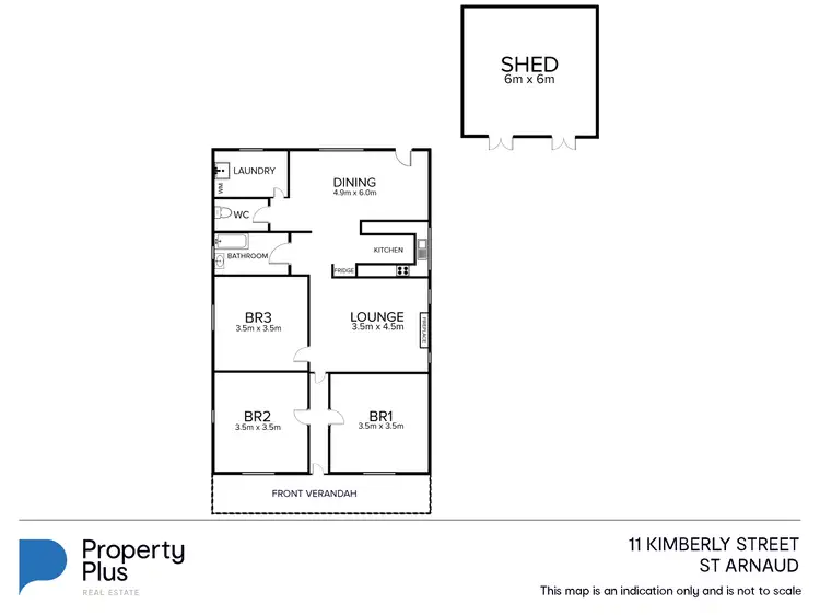 Floorplan of Homely house listing, 11 Kimberley Street, St Arnaud VIC 3478
