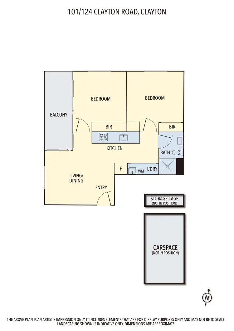 Floorplan of Homely apartment listing, 101/124 Clayton Road, Clayton VIC 3168