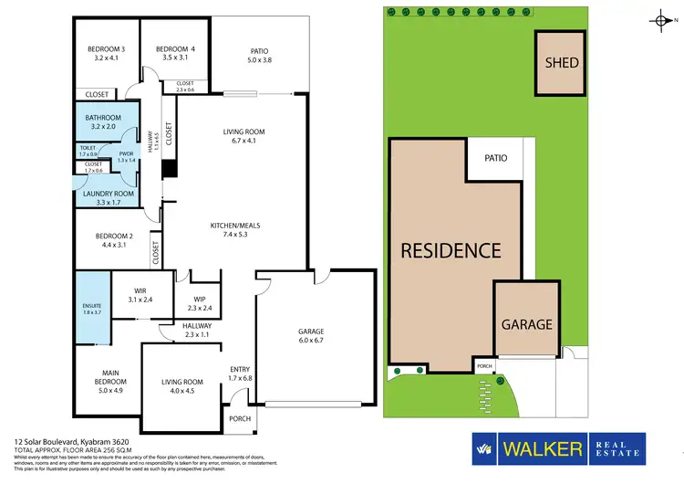 Floorplan of Homely house listing, 12 Solar Boulevard, Kyabram VIC 3620