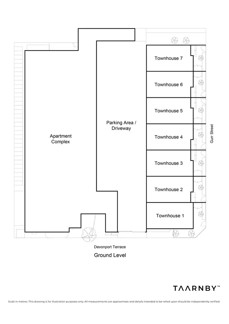 Floorplan of Homely townhouse listing, 2-8 Gurr Street, Prospect SA 5082