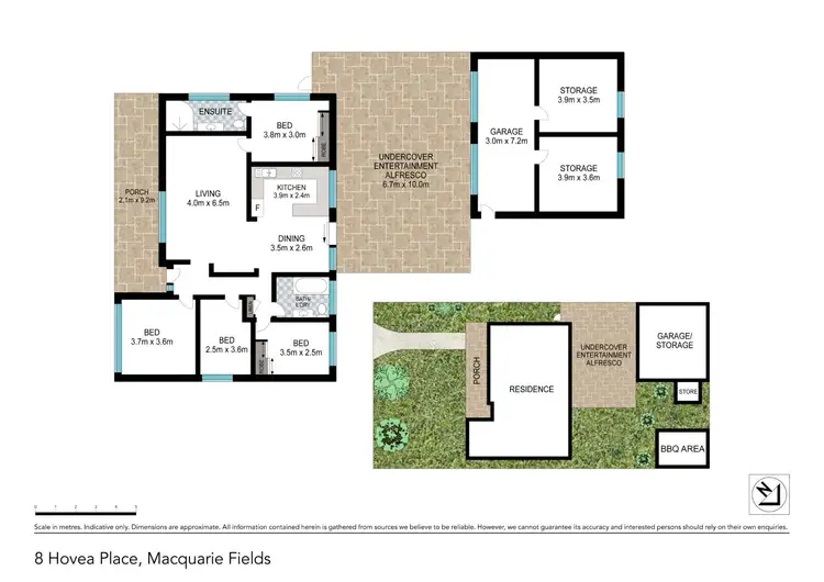 Floorplan of Homely house listing, 8 Hovea Place, Macquarie Fields NSW 2564