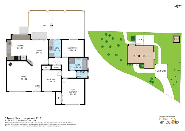 Floorplan of Homely house listing, 5 Tyrone Street, Langwarrin VIC 3910