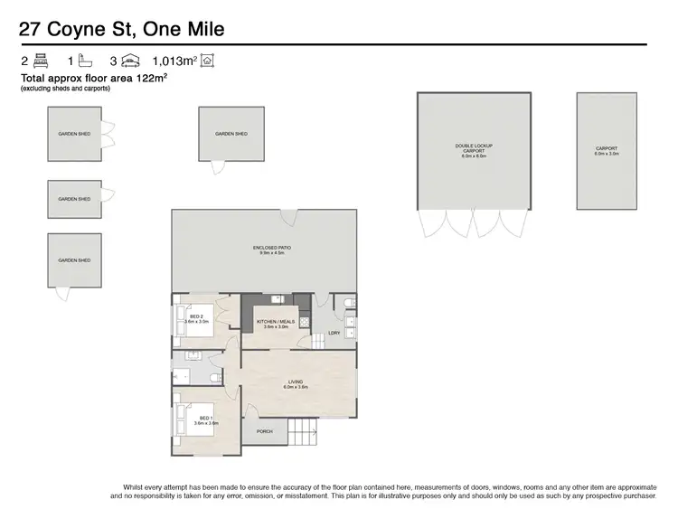 Floorplan of Homely house listing, 27 COYNE STREET, One Mile QLD 4305