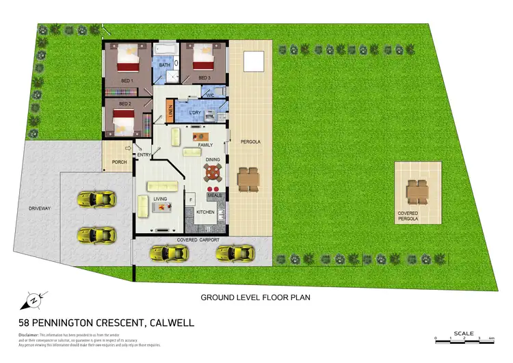 Floorplan of Homely house listing, 58 Pennington Crescent, Calwell ACT 2905