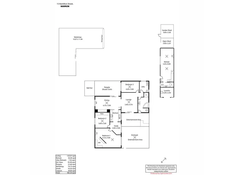 Floorplan of Homely house listing, 15 Hamilton Street, Mannum SA 5238