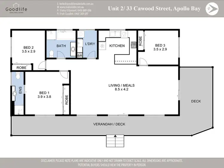 Floorplan of Homely house listing, 2/33 Cawood Street, Apollo Bay VIC 3233