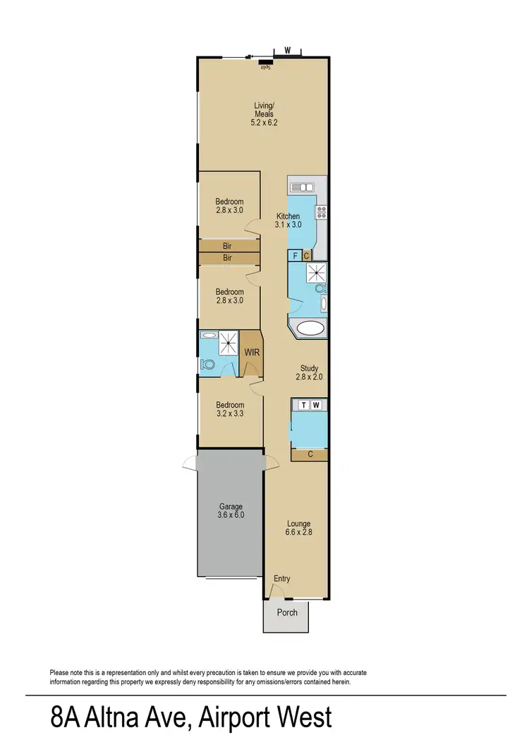 Floorplan of Homely villa listing, 8A Altna Avenue, Airport West VIC 3042