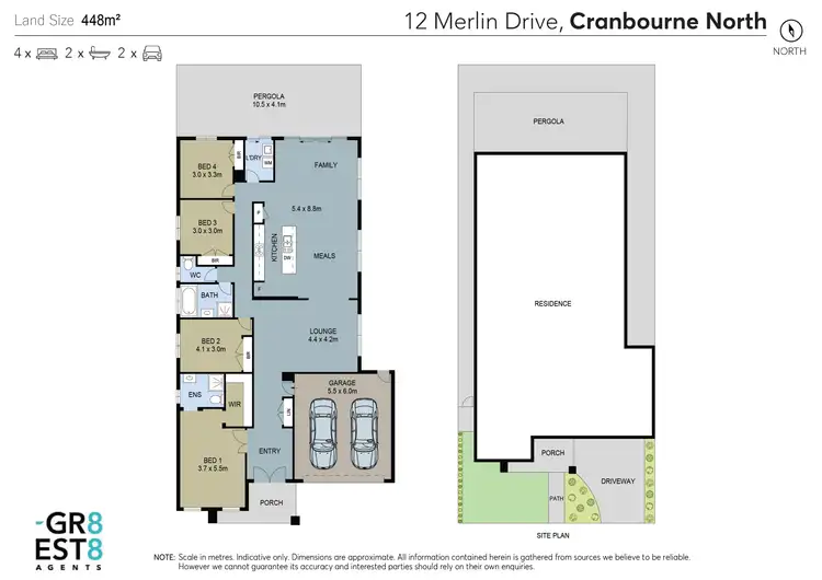 Floorplan of Homely house listing, 12 Merlin Drive, Cranbourne North VIC 3977