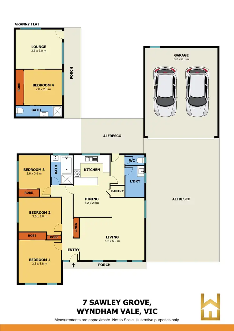 Floorplan of Homely house listing, 7 Sawley Grove, Wyndham Vale VIC 3024