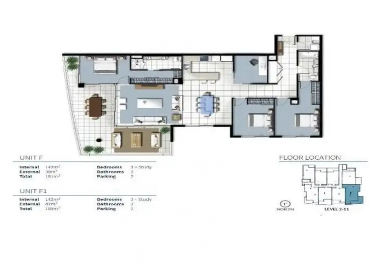 Floorplan of Homely apartment listing, 21107/25 East Quay Drive, Biggera Waters QLD 4216