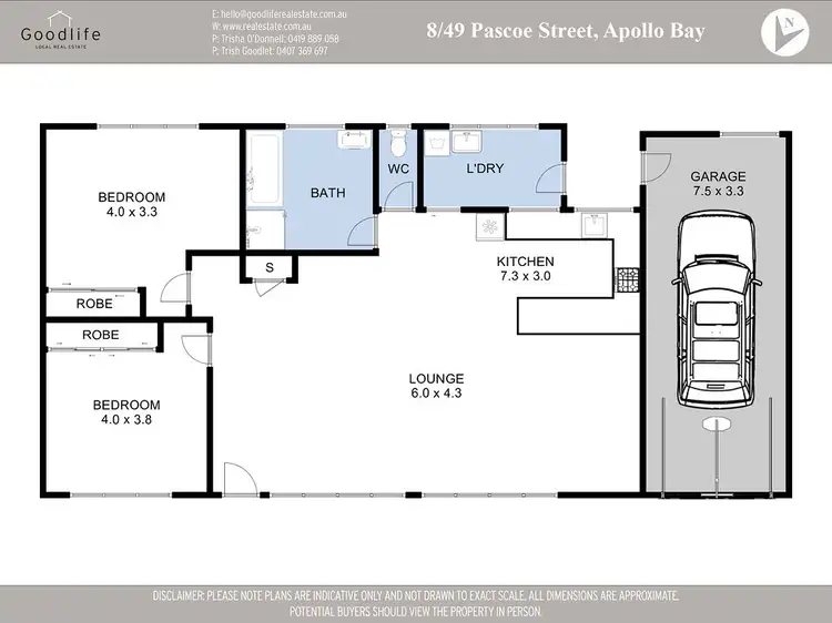Floorplan of Homely unit listing, unit 8 47/49 Pascoe Street, Apollo Bay VIC 3233