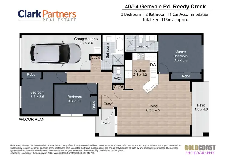 Floorplan of Homely villa listing, 40/54 Gemvale Road, Reedy Creek QLD 4227