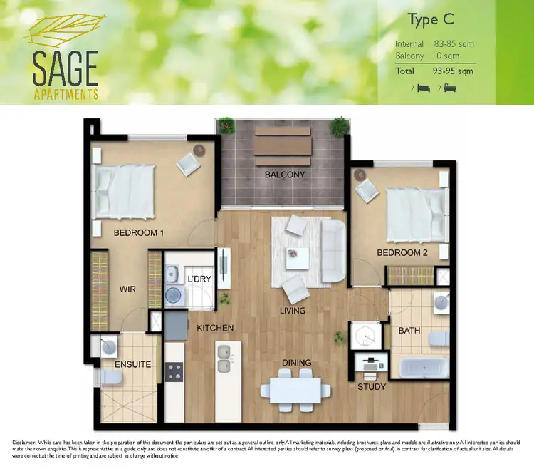 Floorplan of Homely apartment listing, 3104/31 Bourton Road, Merrimac QLD 4226