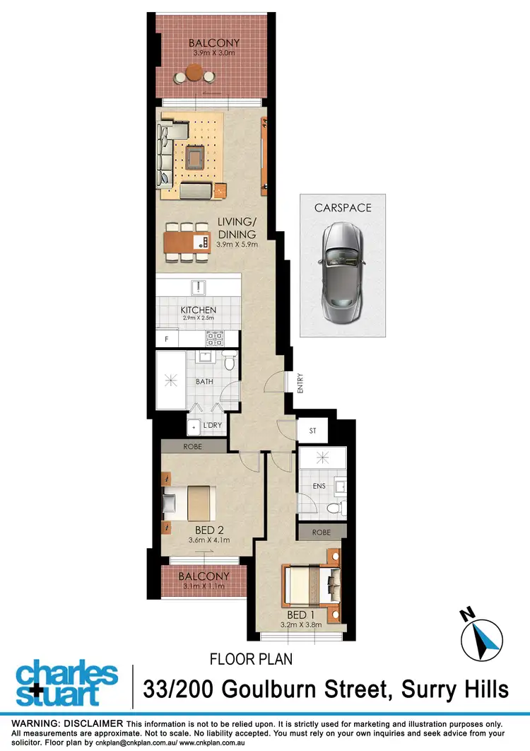 Floorplan of Homely apartment listing, 33/200 Goulburn Street, Surry Hills NSW 2010