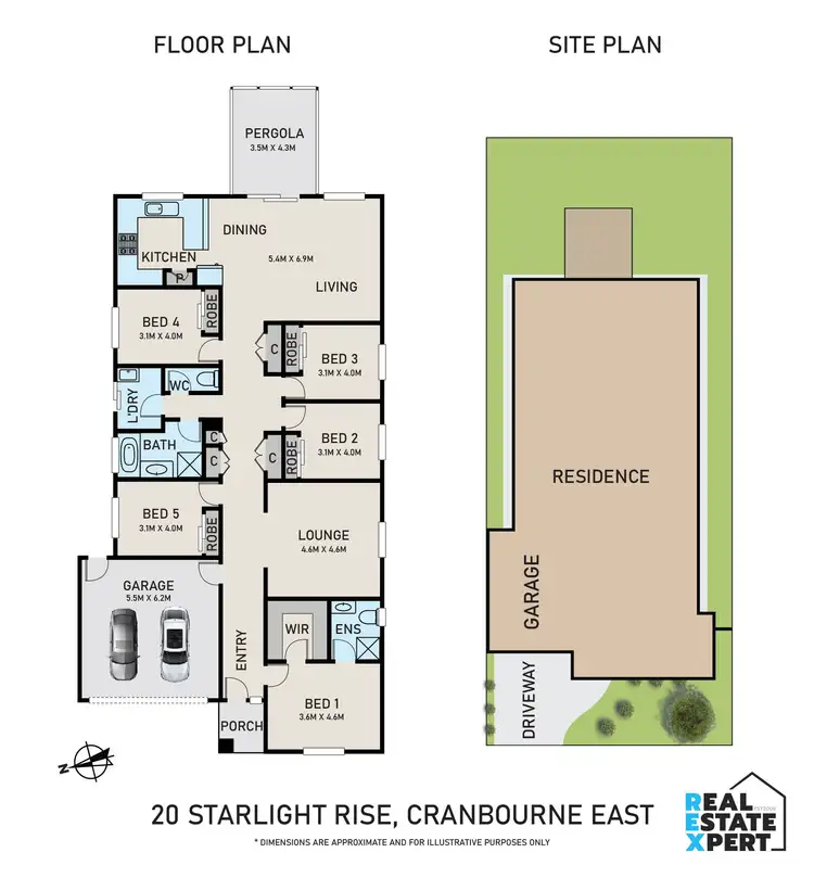Floorplan of Homely house listing, 20 Starlight Rise, Cranbourne East VIC 3977