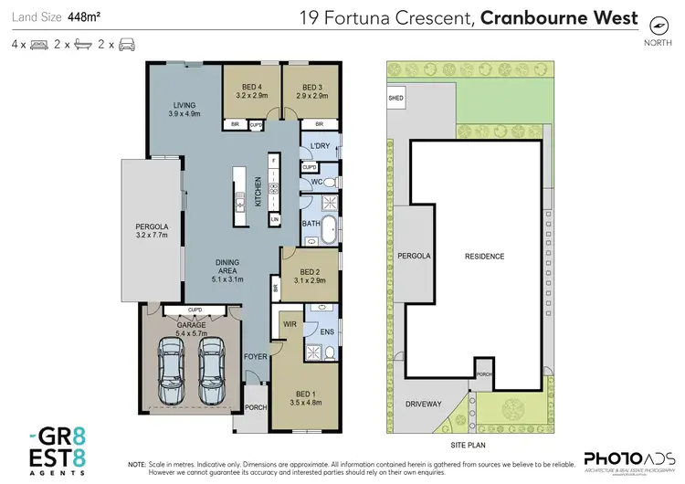 Floorplan of Homely house listing, 19 Fortuna Crescent, Cranbourne West VIC 3977