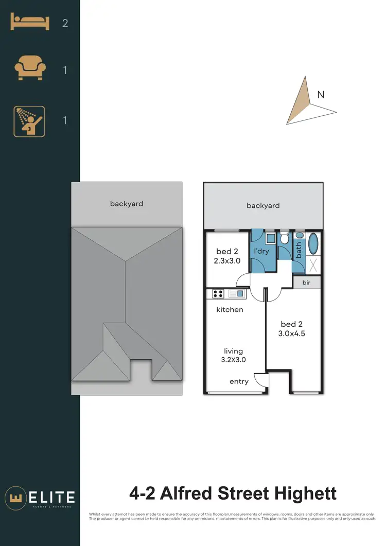 Floorplan of Homely unit listing, 4/2 Alfred Street, Highett VIC 3190
