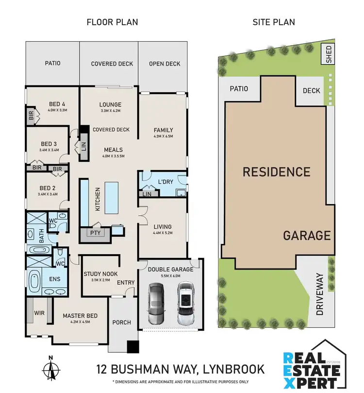 Floorplan of Homely house listing, 12 Bushman Way, Lynbrook VIC 3975