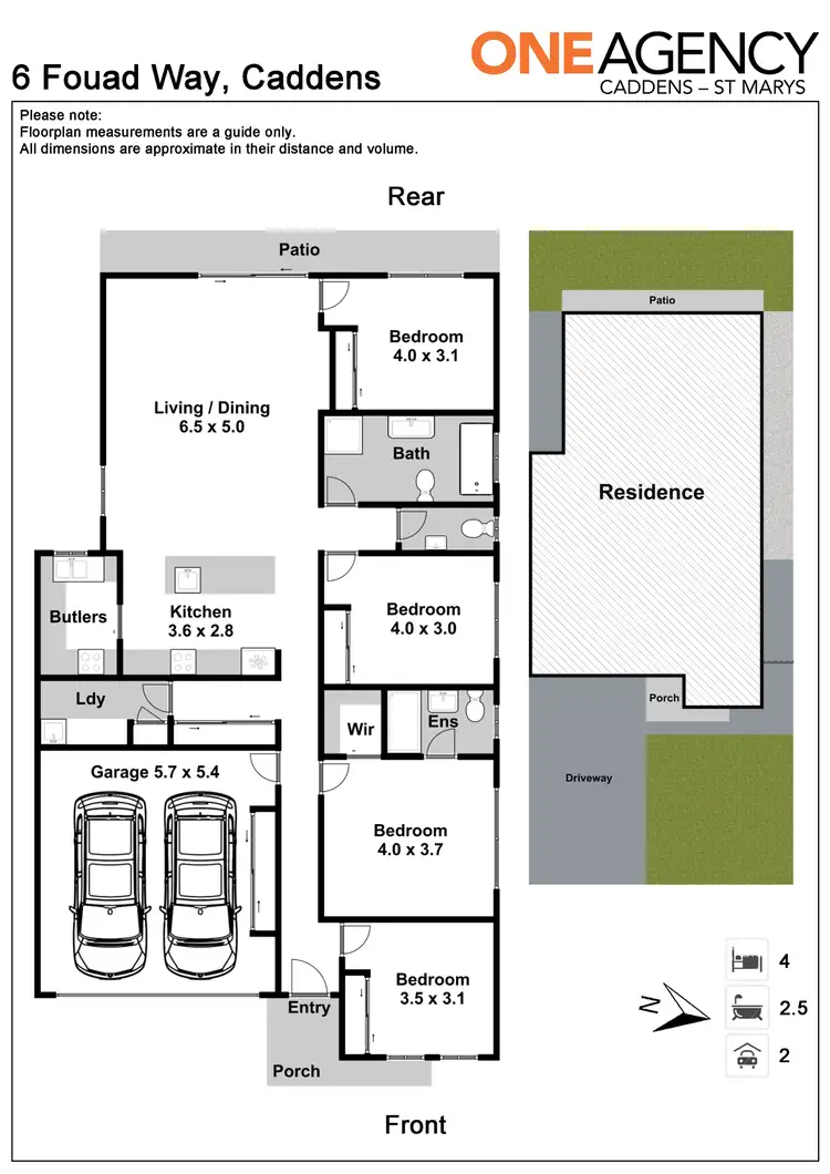 Floorplan of Homely house listing, 6 Fouad Way, Caddens NSW 2747