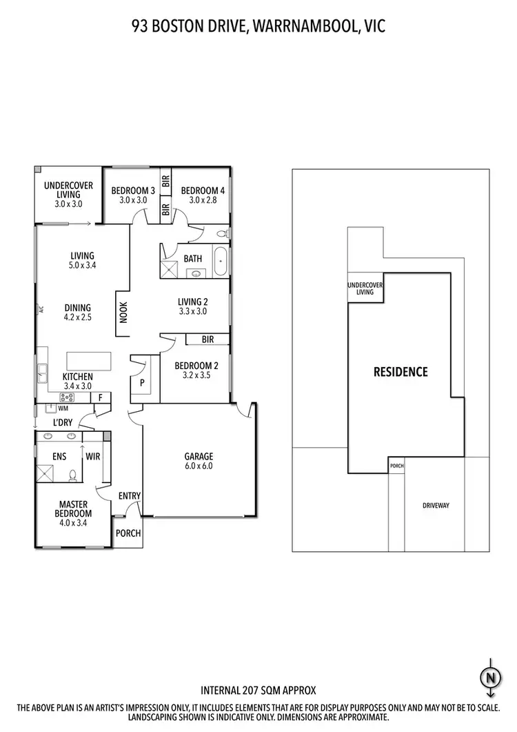 Floorplan of Homely house listing, 93 Boston Drive, Warrnambool VIC 3280