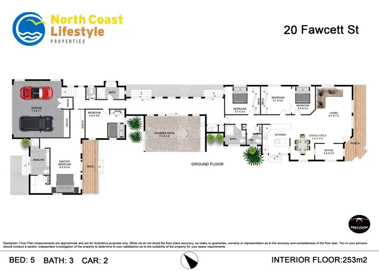 Floorplan of Homely house listing, 20 Fawcett Street, Brunswick Heads NSW 2483