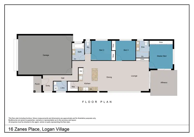 Floorplan of Homely house listing, 16 Zanes Place, Logan Village QLD 4207