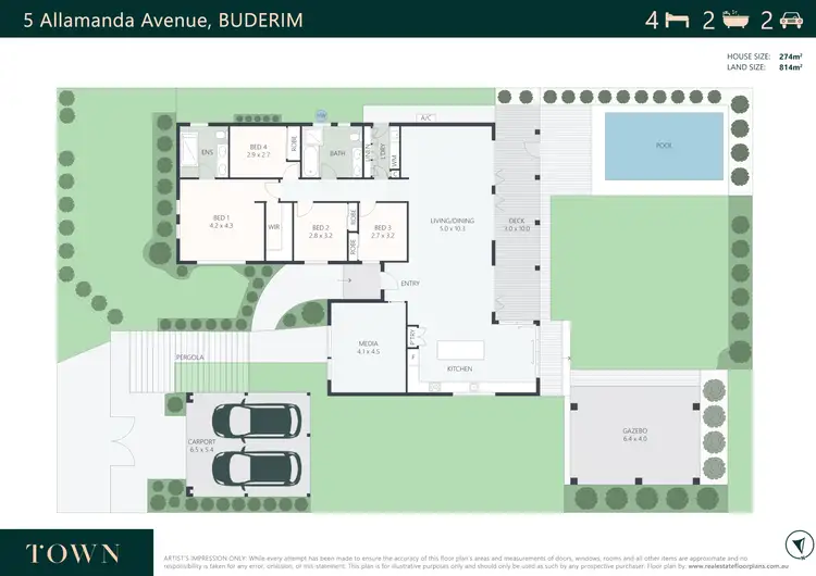 Floorplan of Homely house listing, 5 Allamanda Avenue, Buderim QLD 4556