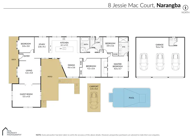 Floorplan of Homely house listing, 8 Jessie Mac Court, Narangba QLD 4504