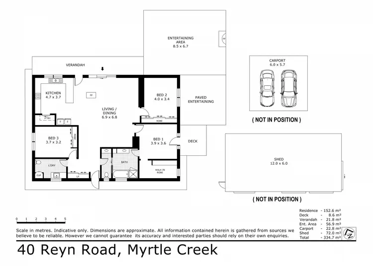 Floorplan of Homely rural property listing, 40 Reyn Road, Sedgwick VIC 3551