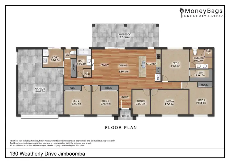 Floorplan of Homely house listing, 130-134 Weatherly Drive, Jimboomba QLD 4280