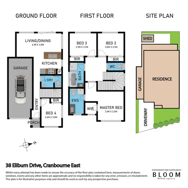 Floorplan of Homely house listing, 38 Eliburn Drive, Cranbourne East VIC 3977