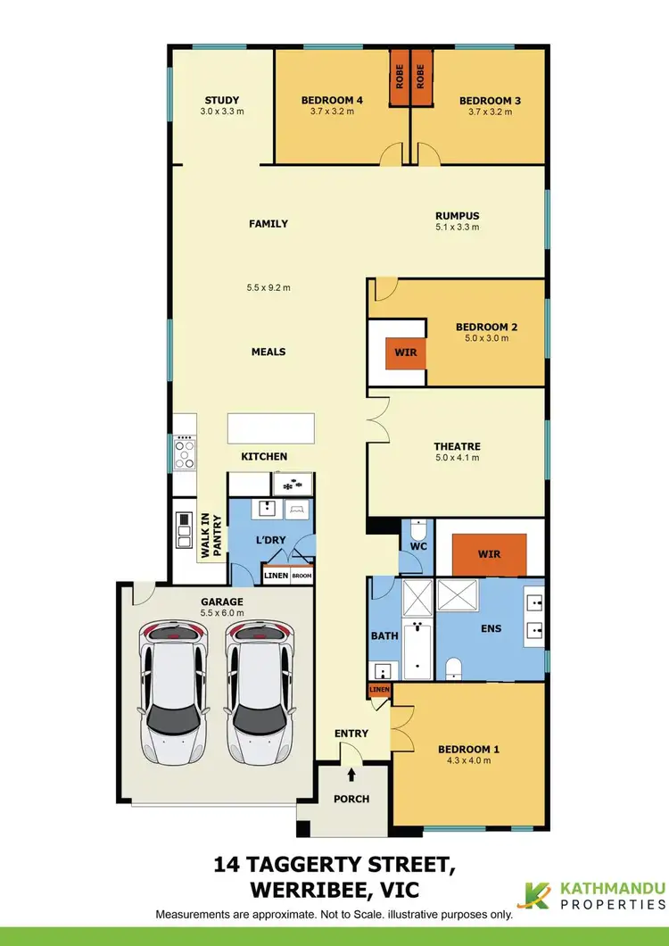 Floorplan of Homely house listing, 14 Taggerty Street, Werribee VIC 3030