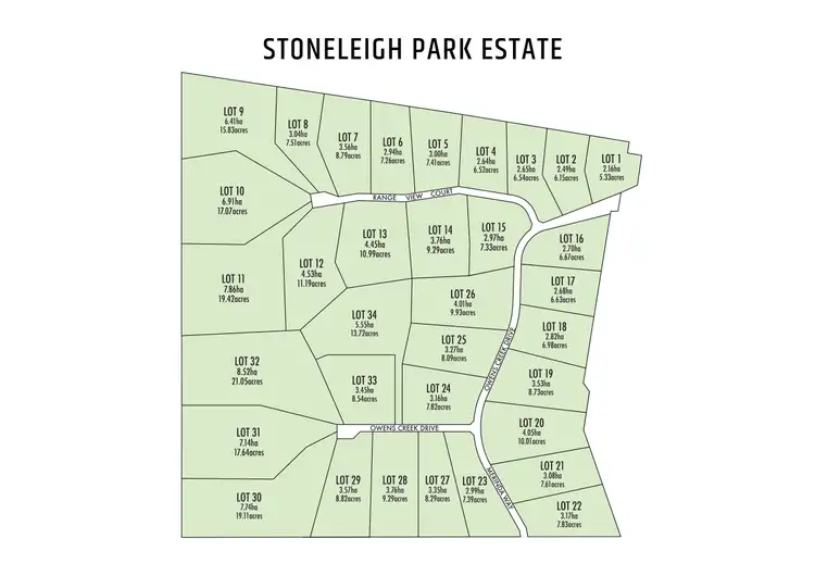 Floorplan of Homely land listing, 161 Owens Creek Drive, Mansfield VIC 3722