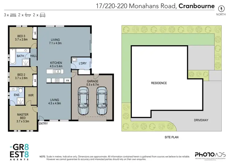 Floorplan of Homely unit listing, 17/220-222 MONAHANS ROAD, Cranbourne VIC 3977