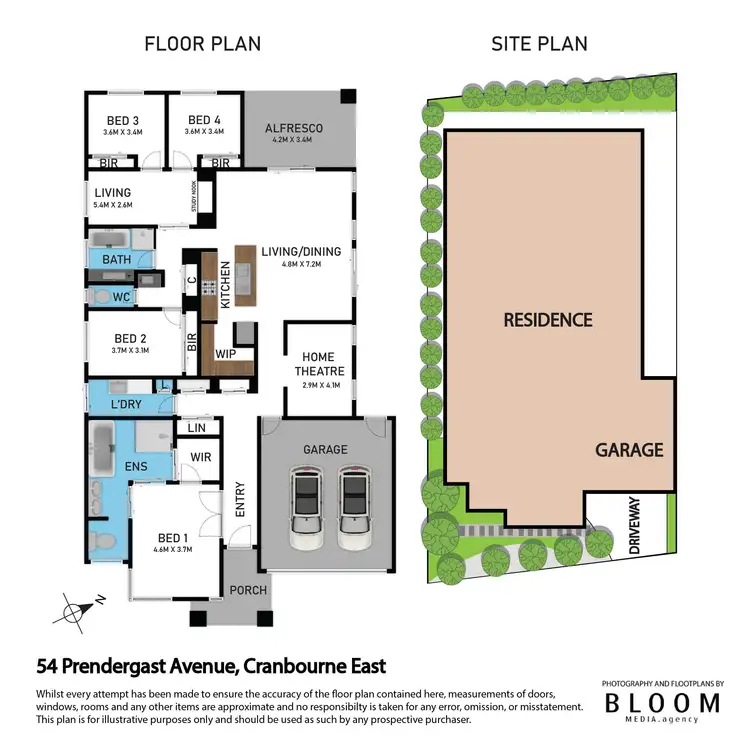 Floorplan of Homely house listing, 54 Prendergast Avenue, Cranbourne East VIC 3977