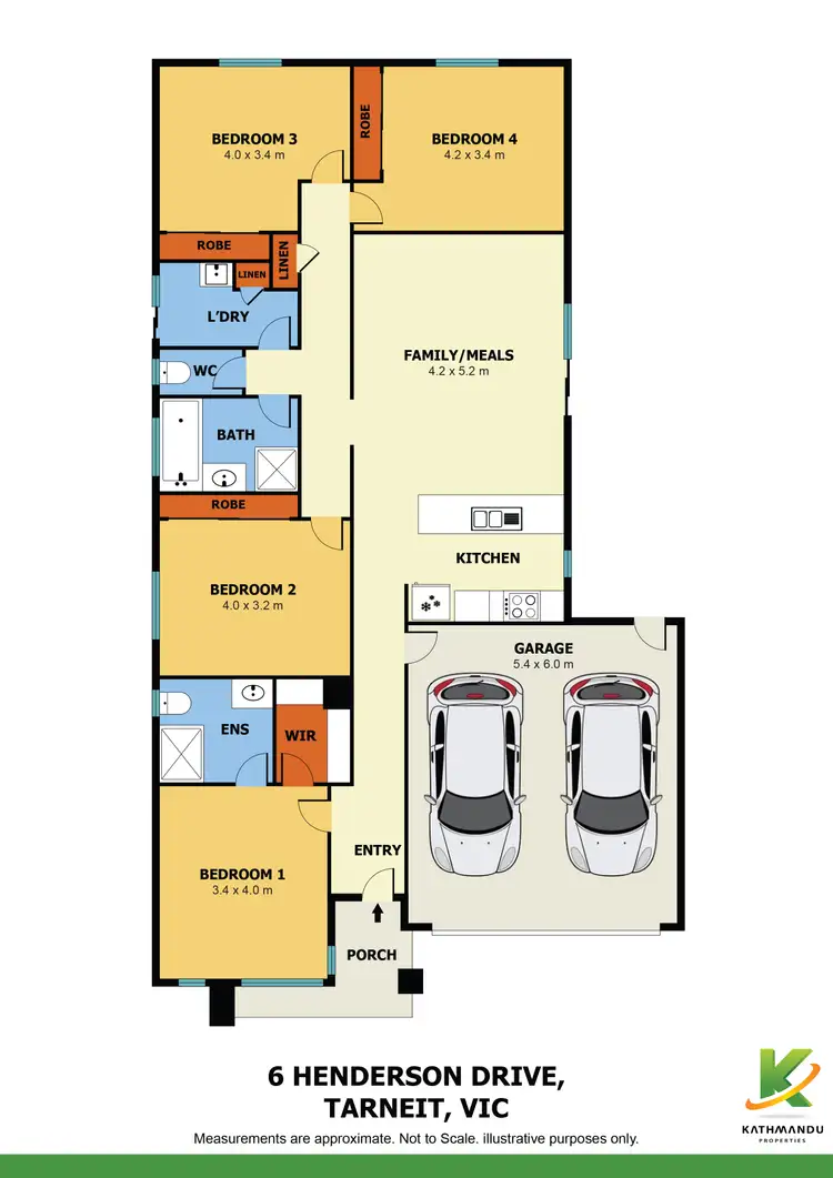 Floorplan of Homely house listing, 6 Henderson Drive, Tarneit VIC 3029