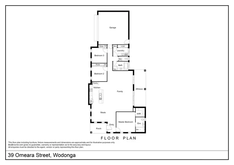 Floorplan of Homely house listing, 39 OMEARA STREET, Wodonga VIC 3690
